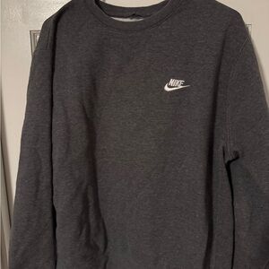 Nike Men's Charcoal Crewneck Sweater